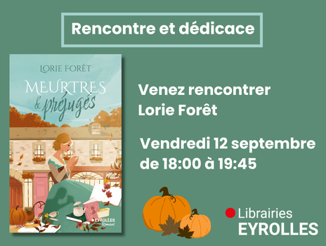 Visuel de Vendredi 12 septembre : lancement de Meurtres & Préjugés par Lorie Forêt